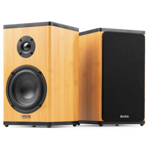 Zestaw aktywnych głośników półkowych BS20 z baterią Bamboo