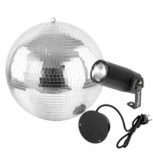 Zestaw: Kula lustrzana 30cm z napędem Firefog + Pinspot LED