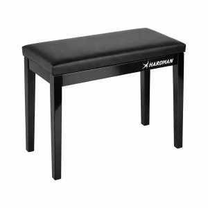 Stołek ławka do pianina - czarna Hardman