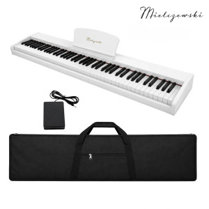 Pianino cyfrowe 88 klawiszy CANZONA białe Mielczewski+ pokrowiec
