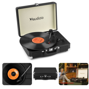 Gramofon w Walizce z BT In/Out RP116BK Audizio czarny
