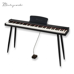 Pianino cyfrowe dynamiczne z nogami CANZONETTA czarne Mielczewski