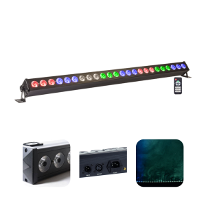 Belka oświetleniowa LED BAR 24x 4W RGBW Ibiza LEDBAR24-RC