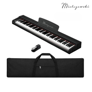 Pianino cyfrowe dynamiczne TIENTO czarne Mielczewski+ dedykowany pokrowiec