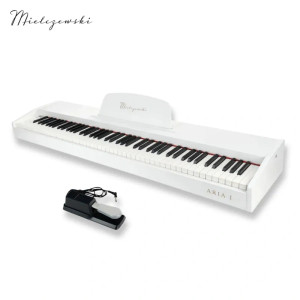 Pianino cyfrowe dynamiczne ARIA I białe Mielczewski