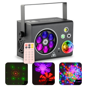 Efekt oświetleniowy Multi Laser Beam astro strobo pilot bezprzewodowy