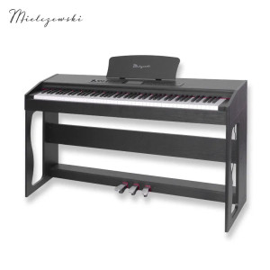 Pianino cyfrowe ważone młoteczkowe CANTATA czarne Mielczewski