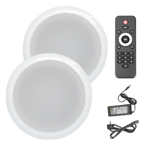 Zestaw nagłośnienia sufitowego aktywny bluetooth 2x5'' 8Ohm do domu biura baru