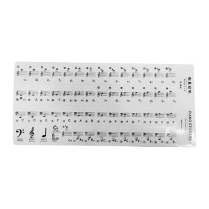 Naklejki na klawisze do pianina/keyboardu