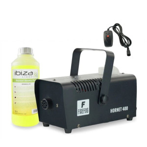 Zestaw: Wytwornica dymu 400W Hornet400 pilot przewodowy/ Firefog + płyn1l