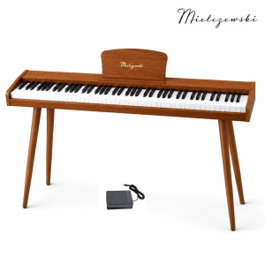 Pianino cyfrowe dynamiczne z nogami CANZONETTA mahoń Mielczewski