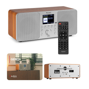 Radio cyfrowe Genua DAB+ FM stereo Audizio srebrny