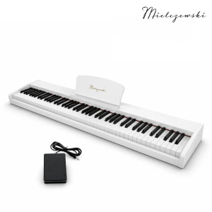 Pianino cyfrowe dynamiczne CANZONA białe Mielczewski