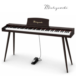 Pianino cyfrowe dynamiczne z nogami VIRELAI ciemnobrązowe Mielczewski