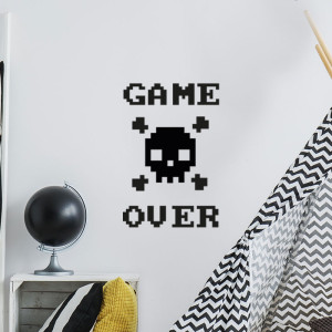 Game Over Muursticker | Muursticker