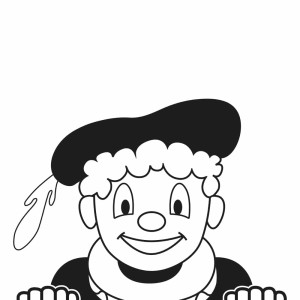 Raamsticker | Gluurpiet Raamsticker Sinterklaas - Statisch Herbruikbaar