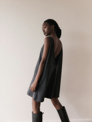 sukienka #SKATEGIRL graphite - M