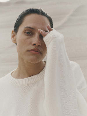 sweter oversize CONSCIOUS STORIES off-white - XL