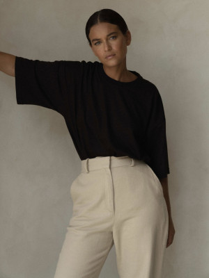 t-shirt oversize READY TO WEAR raw chocolate - XL