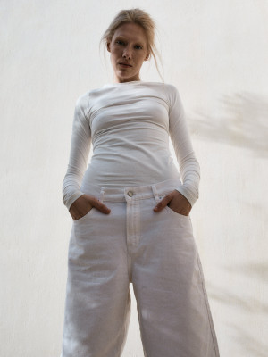 longsleeve slim fit SOUPLE off-white - XL