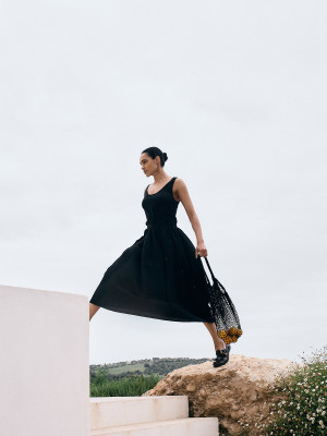 spódnica midi OAHU black - M