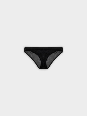 SALE transparentne figi BRISE black - S