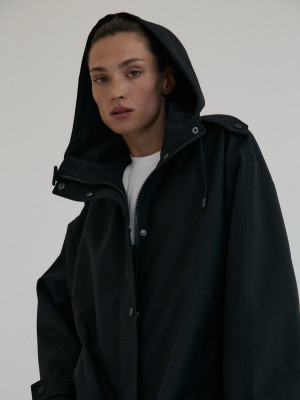 wodoodporna kurtka typu parka JULS black - L
