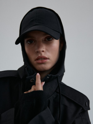 czapka z daszkiem MOUSEE black - ONE.SIZE