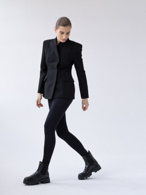 modelujące leginsy z wysokim stanem ETUI black - XS