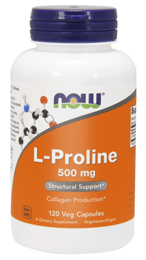 NOW Foods L-Prolina 500mg 120 kapsułek