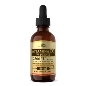 Solgar Witamina D3 w płynie 2500IU 59 ml