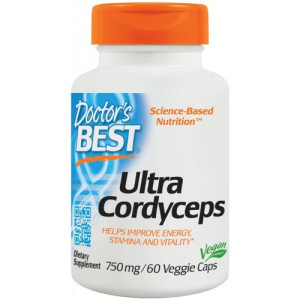 Doctor's Best Ultra Cordyceps 750mg  60 kapsułek wegańskich