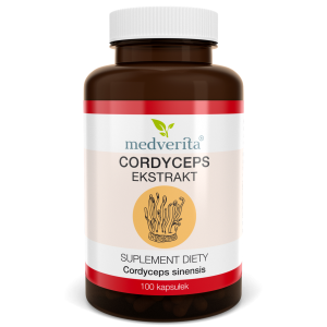 Medverita Cordyceps 500 mg Maczużnik chiński 100 kapsułek