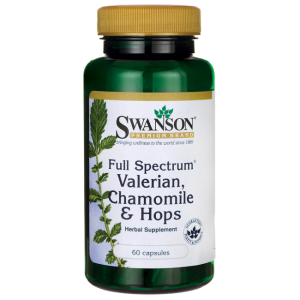 Swanson Full Spectrum Waleriana Rumianek i Chmiel 60 kapsułek