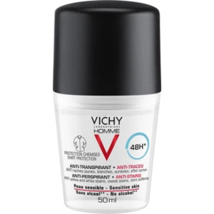 Vichy Homme Anti-transpirant Anti-Stains roll-on 48h 50 ml
