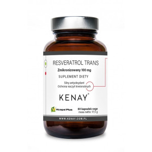 Kenay Resweratrol Zmikronizowany Trans 100 mg 60 kapsułek