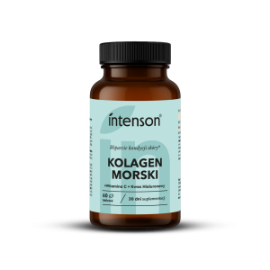 Intenson Kolagen morski + Witamina C + hialuron 60 tabletek