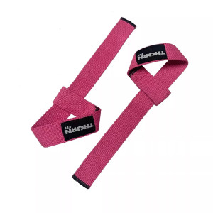THORN FIT Paski do podnoszenia ciężarów Lifting straps cotton pink 50 cm