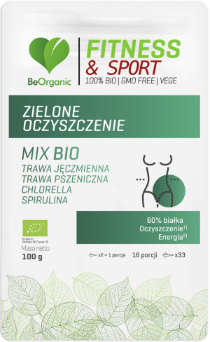BeOrganic by Aliness Zielone oczyszczenie MIX BIO 100g