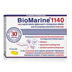 BioMarine® 1140 olej z wątrób rekinów głębinowych 60 kapułek