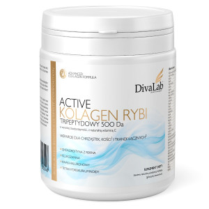 DivaLab Active Kolagen Tripeptydy rybie 500Da chondroityna glukozamina 250g