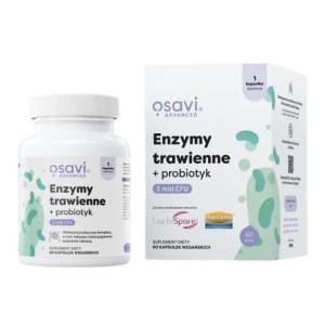 Osavi Enzymy trawienne + probiotyk 60 wegańskich kapsułek