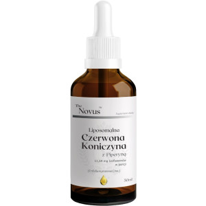 The Novus Czerwona koniczyna liposomalna z piperyną krople 50 ml