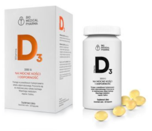Bio Medical Pharma Witamina D3 2000 iu 120 kapsułek