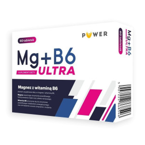 Puwer MG+B6 ULTRA magnez witamina B6 60 tabletek