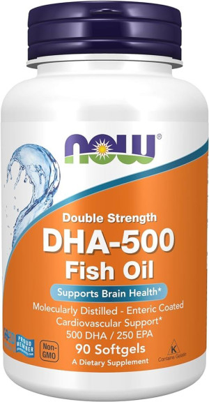 Now Foods DHA-500 Double Strength DHA/EPA 90 kapsułek miękkich