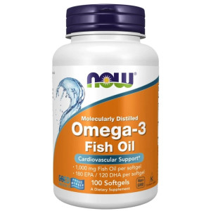 Now Foods Omega-3 1000 mg 100 kapsułek miękkich