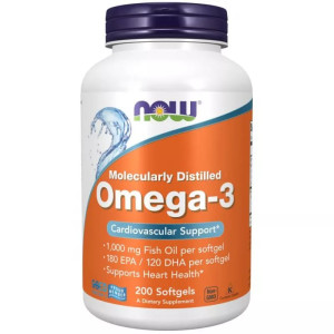 Now Foods Omega-3 1000 mg 200 kapsułek miękkich