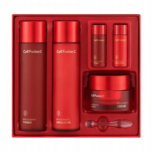 Cell Fusion C Red Ultimate Set ZESTAW toner emulsja krem