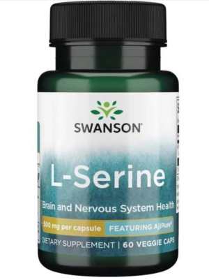 SWANSON AjiPure L-seryna 500mg 60 vege kapsułek